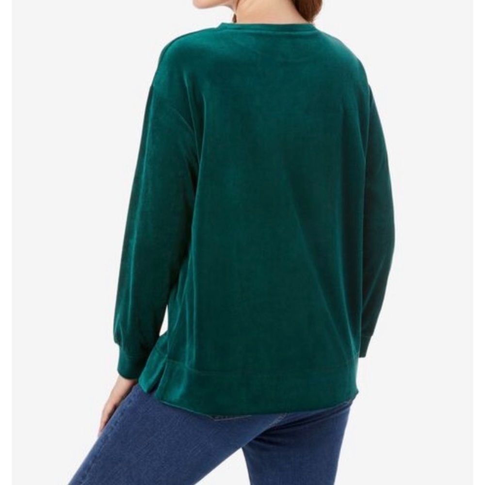 Teal Velour Tunic Sz 18/20 - Picture 7 of 8